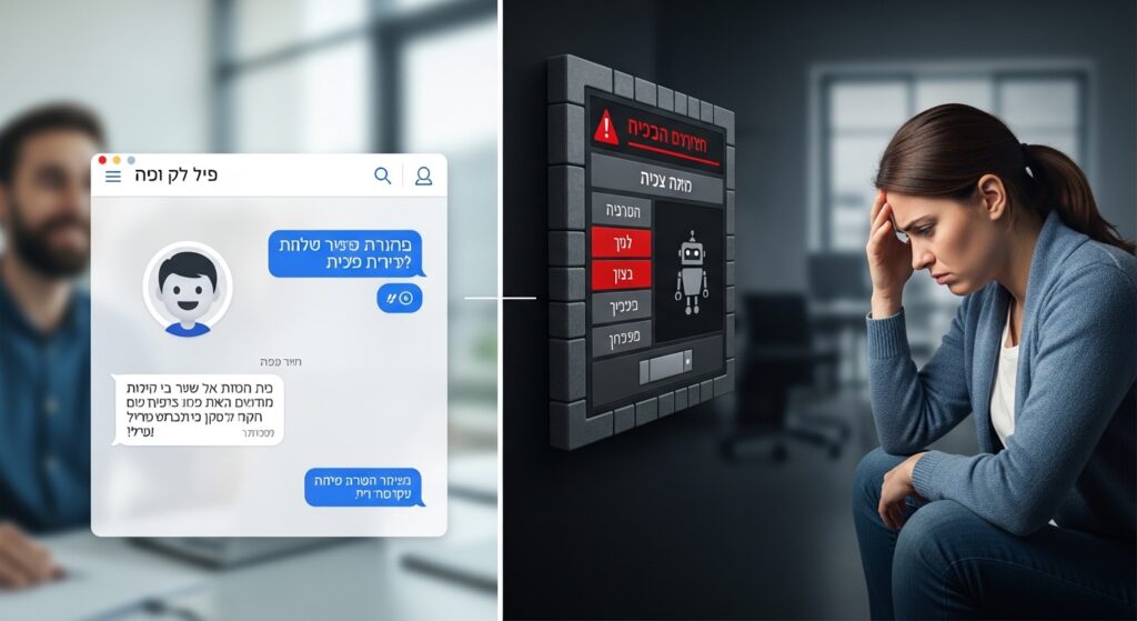 Chatbots למכירות מתי הטכנולוגיה עובדת בשבילך ומתי היא עובדת נגדך