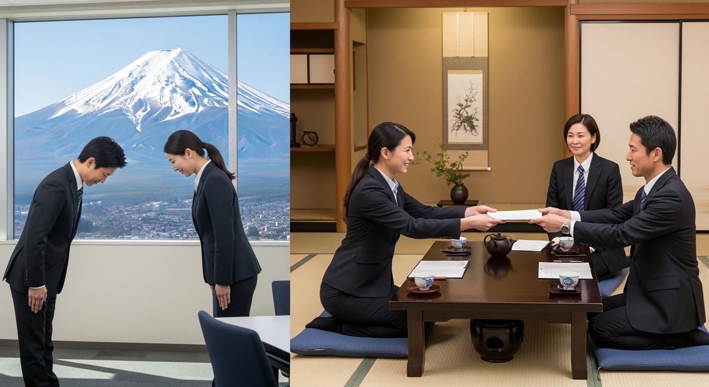 תרבות יפנית מכירות B2B